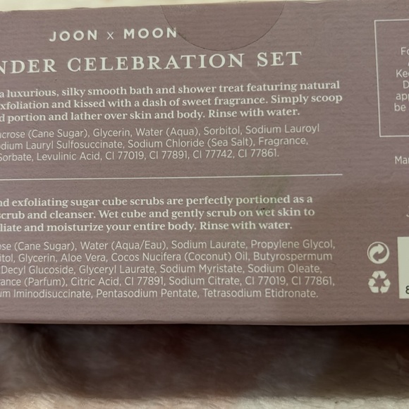 Joon X Moon Lavender Celebration Set Scented Whipped Soap & Sugar Cubes NWT - Picture 10 of 14